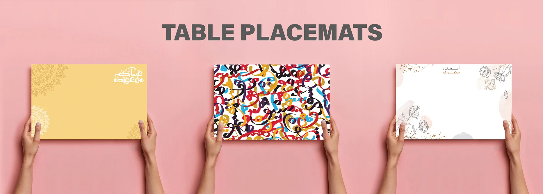 3 Table Placemats English