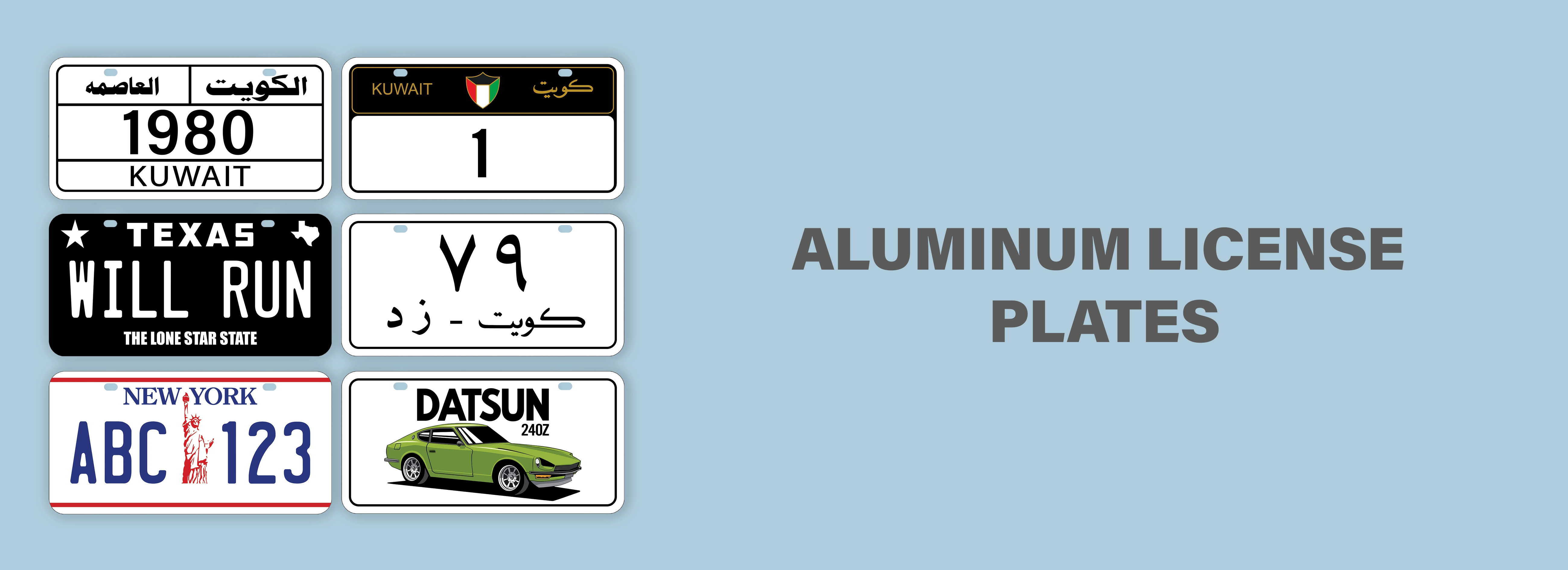Plates Banners English