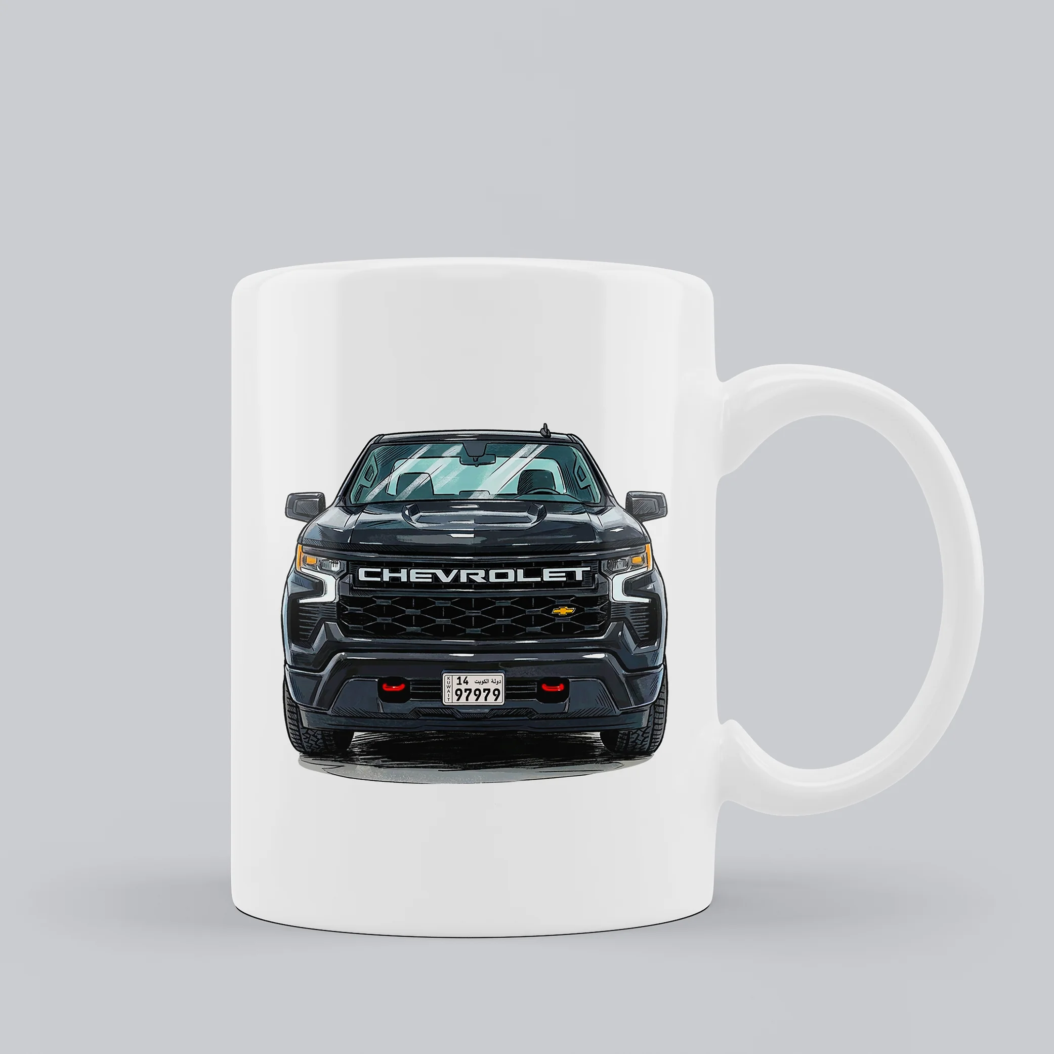Black Silverado Truck Mug