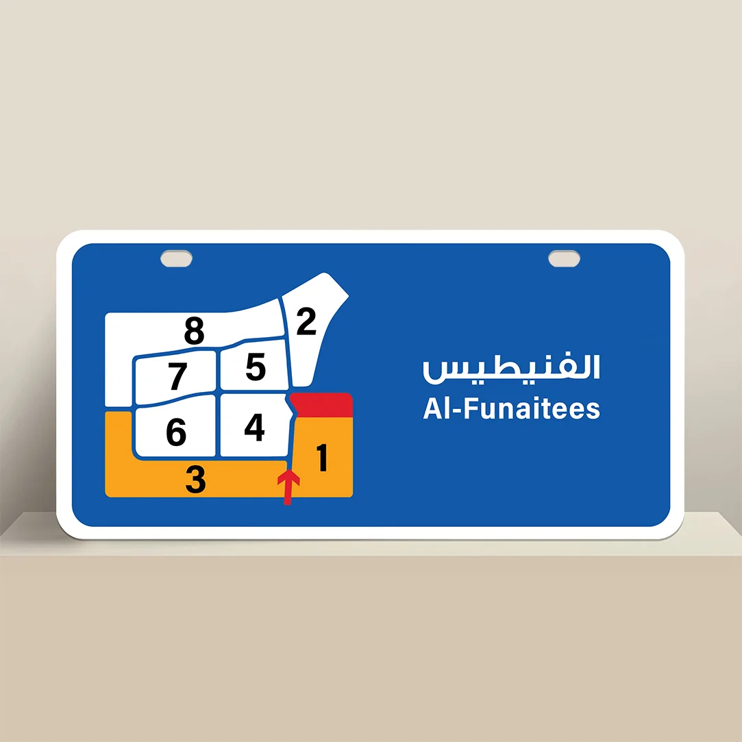 Al Funaitees Area Blocks Guide Plate