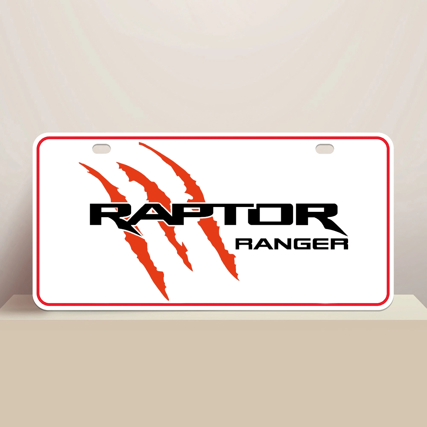 Ford Ranger Raptor License Plate